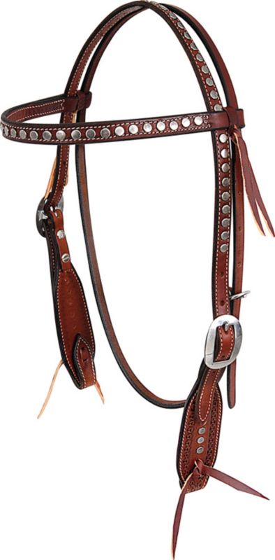 Martin San Carlos Pewter Dot Browband Headstall