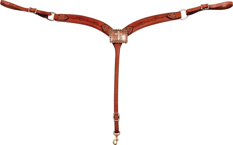 Gypsy Soule Copper Cross Browband Headstall 2in