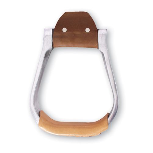 Martin Aluminum Engraved Leather Tread Stirrup