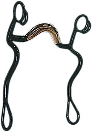 Western BS Copper Mouth Medium Port S-Shank Bit