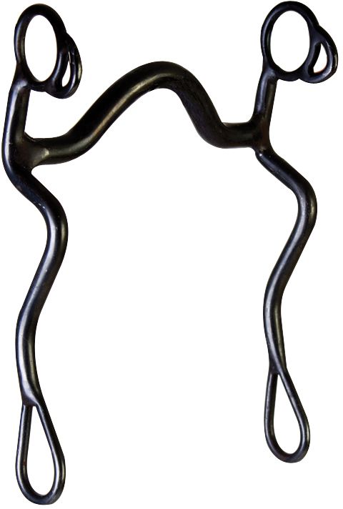 Western BS Sweet Iron Medium Port S-Shank Bit