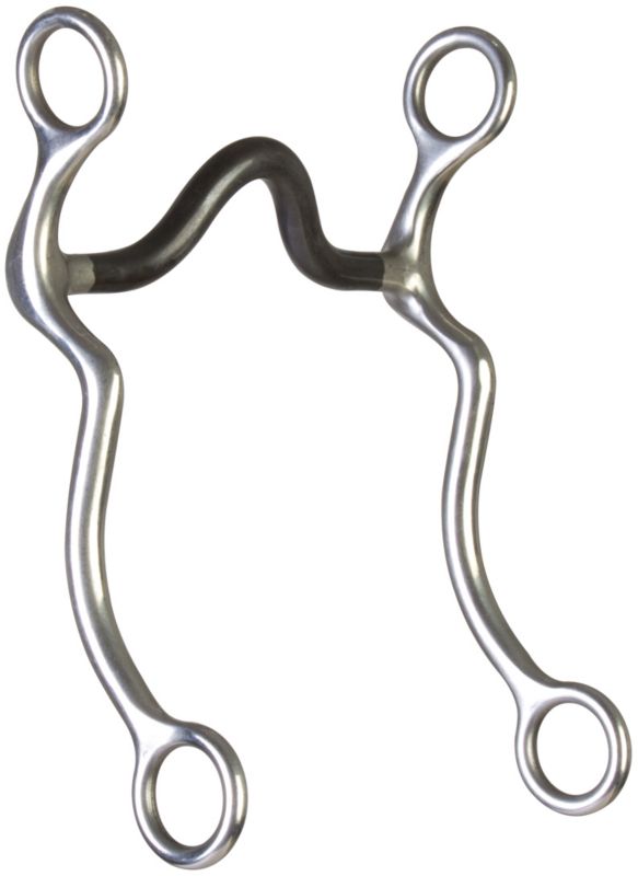 Western SS Sweet Iron Med Port S-Shank Bit