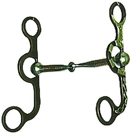 Western AT Silver Barbwire Snaffle Argentine Bit