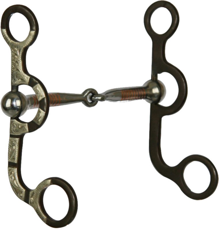Western AT Silver Dot Snaffle Argentine Bit