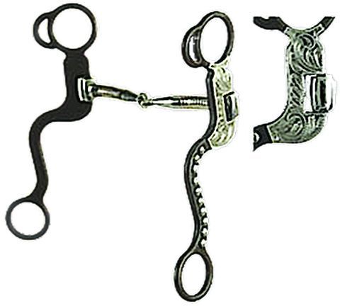 Western AT Silver Dot Snafflet S-Shank Bit