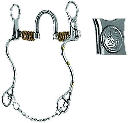 Western SS Silver Concho Correction S-Shank Bit