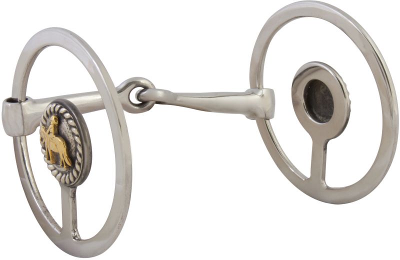 Westen SS Pleasure Horse Concho Snaffle O-Ring Bit