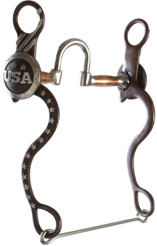 Western AT Silver USA Correction Cavalry Bit