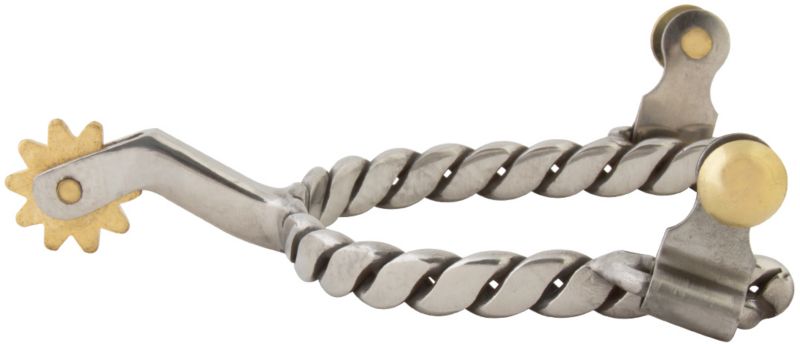 Western SS Twisted Wire 10pt Mens Spurs