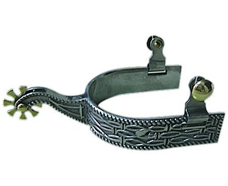 Western SS Barbwire 8pt Mens Spurs