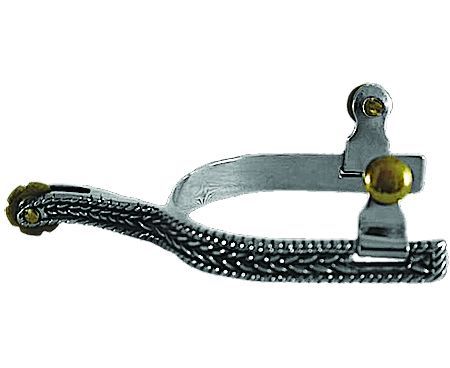 Western SS RopeRosebud Mens Spurs