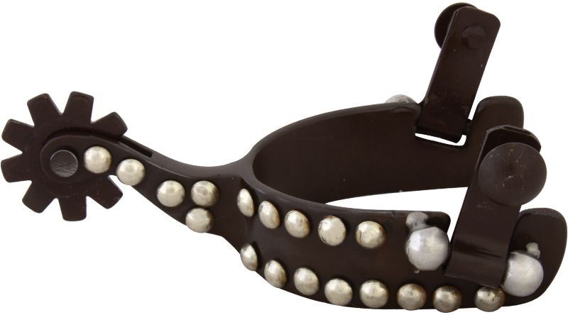 Western AT Silver Dot 9pt Youth Spurs