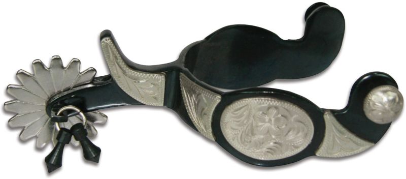Western BS Oval Concho 16pt Mens Jingle Bob Spurs