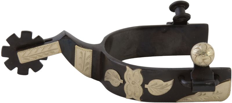 Western BS Silver Leaves 8pt Mens Spurs