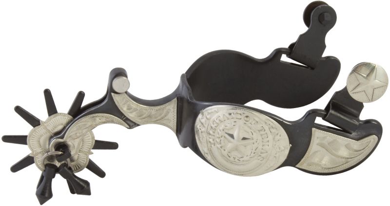 Western BS Texas Seal 10pt Mens Jingle Bob Spurs