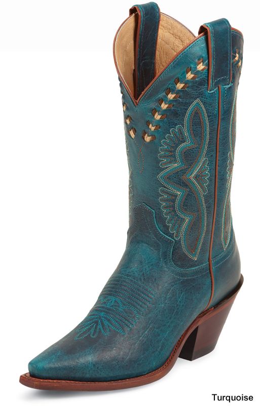 Justin Ladies Top Stitch Fashion Boots