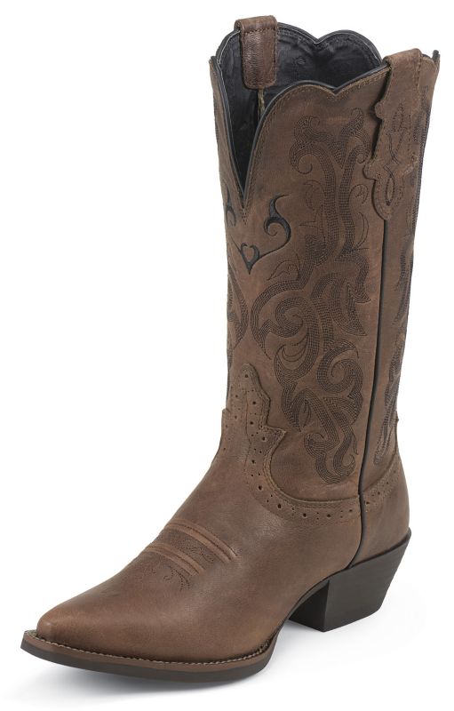 Justin Ladies Stampede Mustang Cowhide Boot