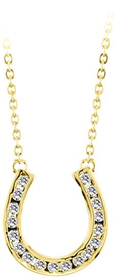 Kelly Herd 14K Gold Horseshoe Necklace