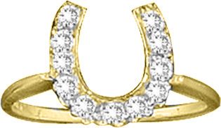 Kelly Herd 14K Gold Horseshoe Ring