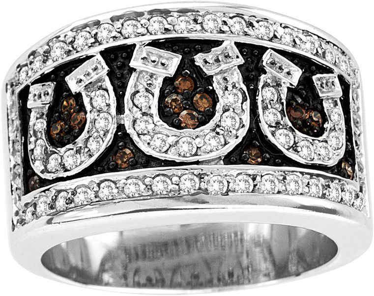 Kelly Herd 14K White Gold Horsehoes Band
