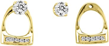 Kelly Herd 14K Gold Small Stirrup Earring Jackets