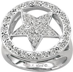 Kelly Herd 14K White Gold Dazzling Star Ring