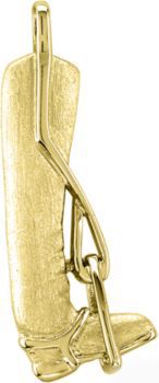 Kelly Herd 14K Gold English Boot Pendant