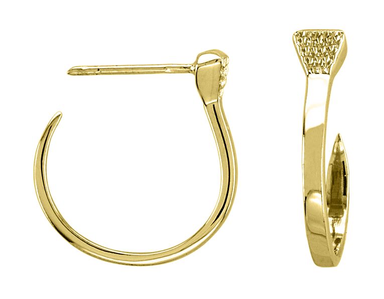 Kelly Herd 14K Gold Nail Earrings