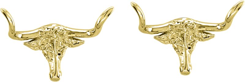 Kelly Herd 14K Gold Longhorn Earrings