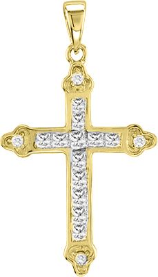 Kelly Herd 14K Gold Diamond Cross Necklace