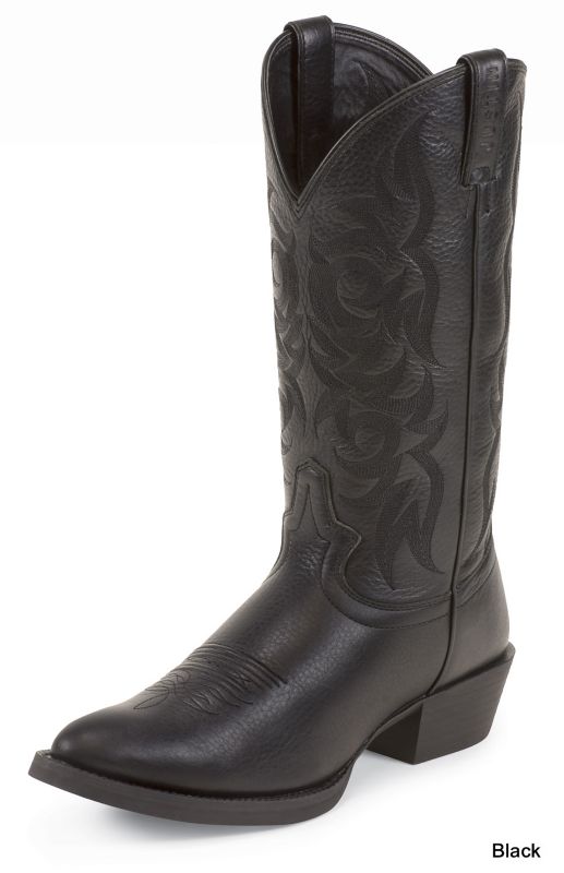 Justin Mens Stampede Round Toe Boots