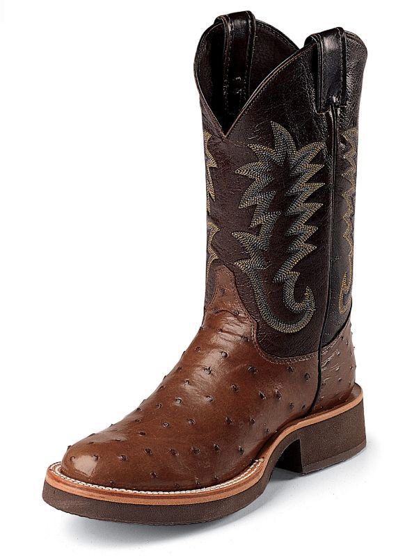 Justin Mens Tekno Crepe Rnd Toe Boots