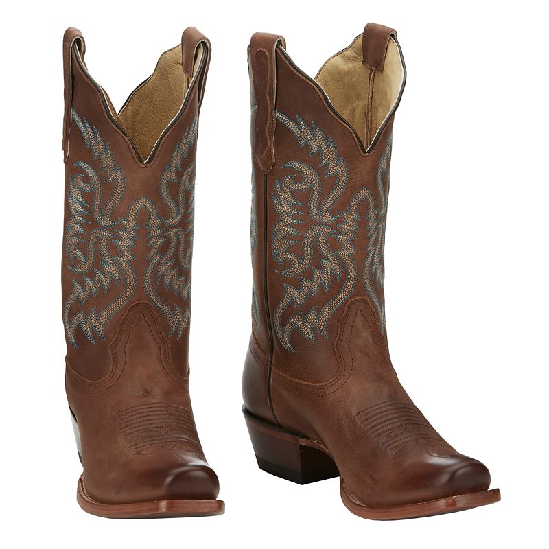 Nocona Ladies Fashion Print Square 11 Tan Boot