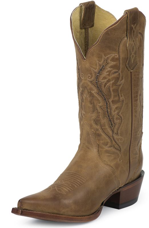Nocona Ladies Fashion Pointed 11in Tan Boots