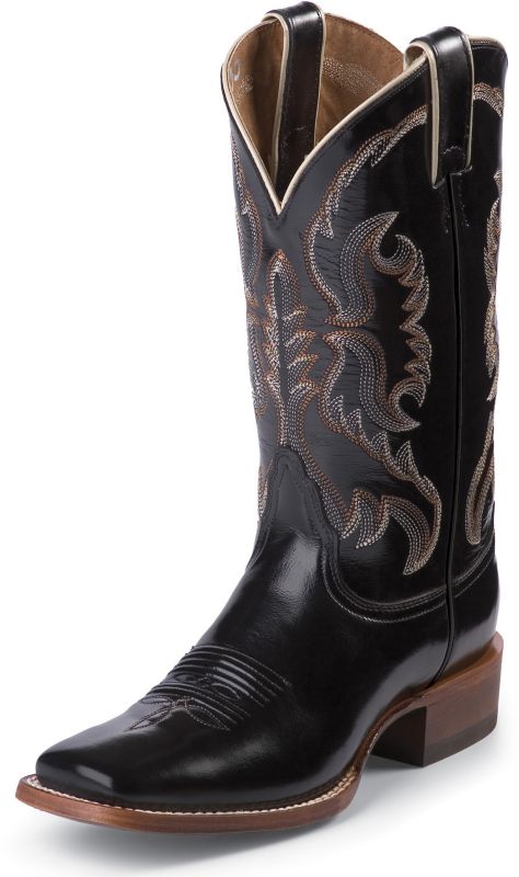 Nocona Ladies Fashion Square 11in Black Boots