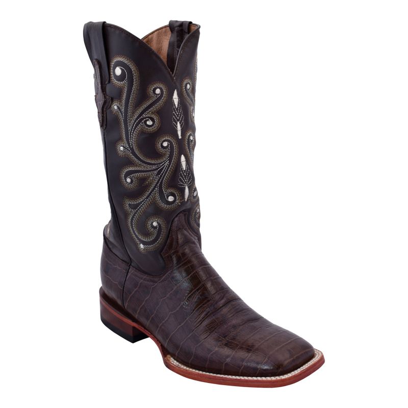 Ferrini Mens Belly Alligator Sq Toe Boot