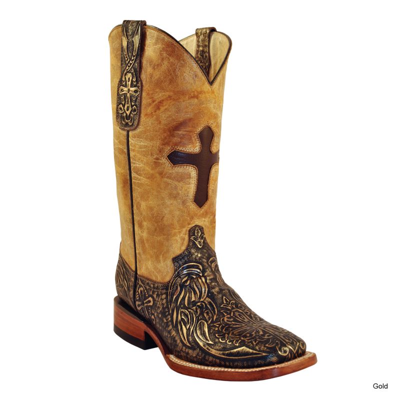 Ferrini Ladies Embossed Cross Boots
