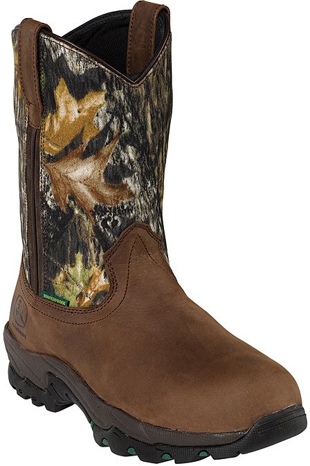John Deere Mens Waterproof Pull-On Boots
