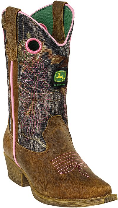 John Deere Youth Western Pull-On Boots