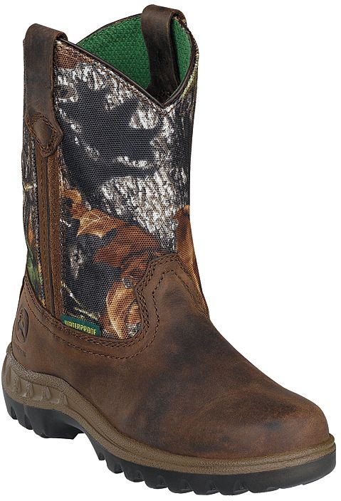 John Deere Childs Waterproof Pull-On Boot