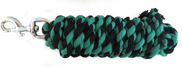 Basic Cotton Zebra Lead Rope w/Bolt Snap