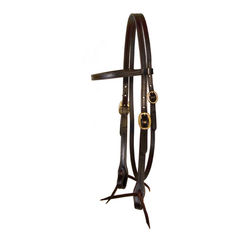 Tucker Browband Headstall w/Chrome Hardware Brown