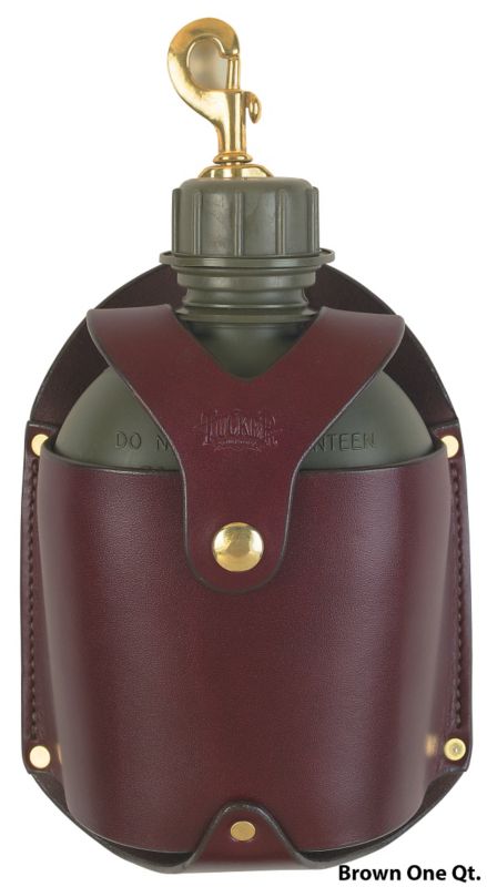 Tucker Canteen and Holder w/Brass 2qt Brown