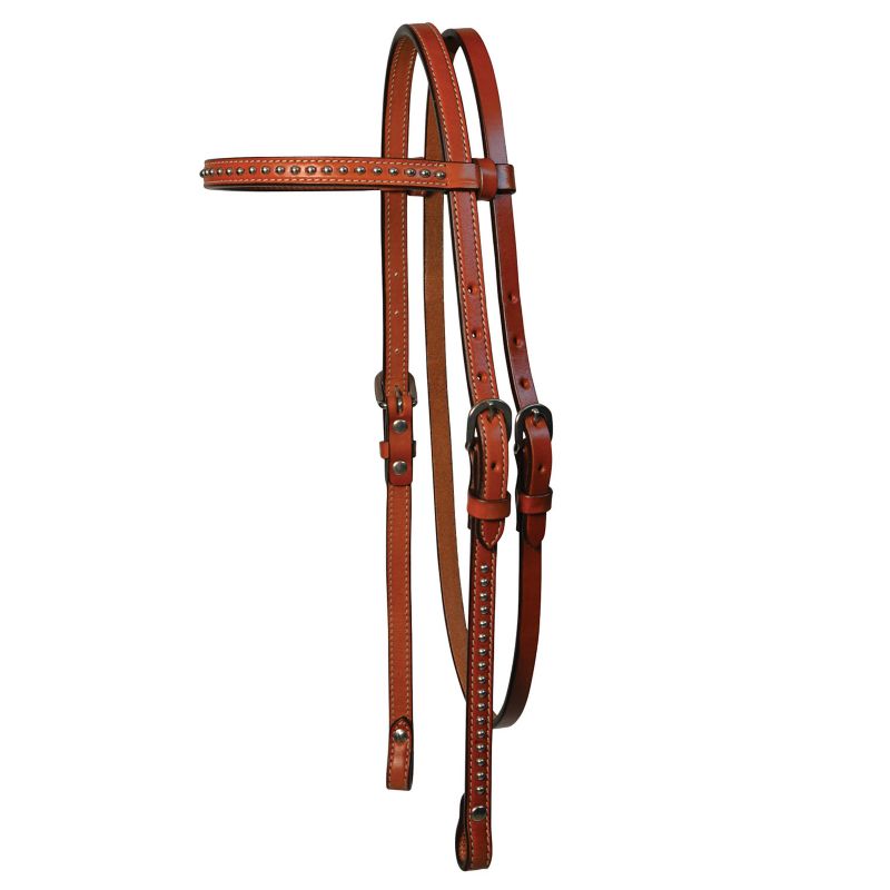 0125-5201 Circle Y 5/8in Spot Accents Browband Headstall Wal sku 0125-5201
