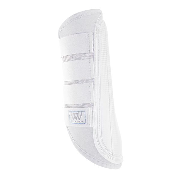 11-2100M-WH Woof Wear Single Lock Brushing Boots Med White sku 11-2100M-WH