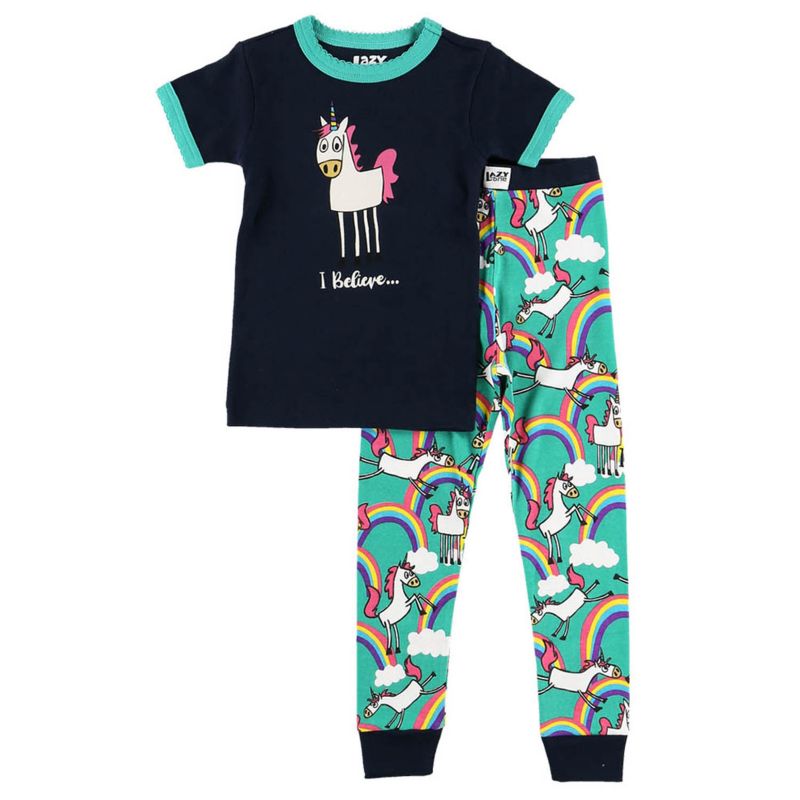 Lazy One Unicorn Kids Pajama Set 10