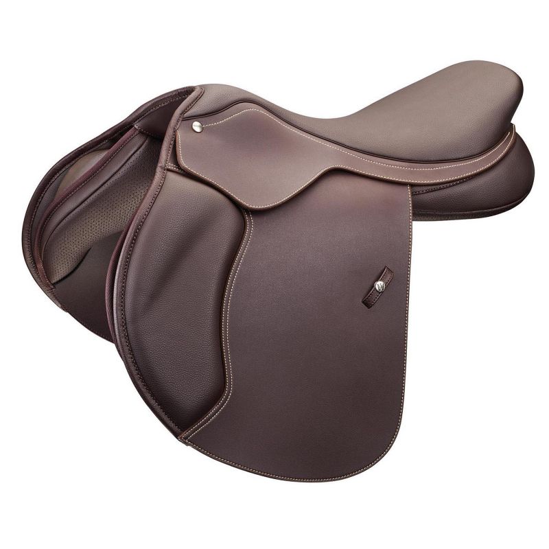 WFJ50CCRBXBRN42 Wintec 500 Flocked Close Contact Saddle 16.5 Brown sku WFJ50CCRBXBRN42