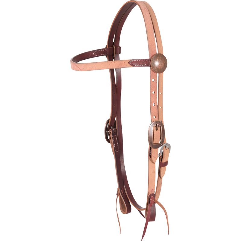 Cashel Roughout Browband Headstall Tan