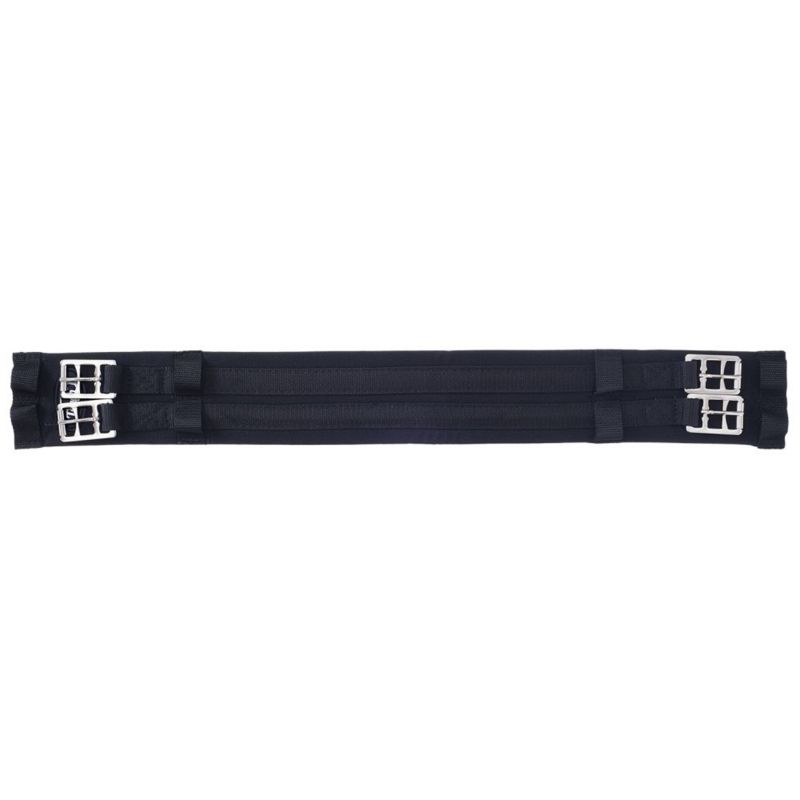 EquiRoyal Black Synthetic Dressage Girth 24