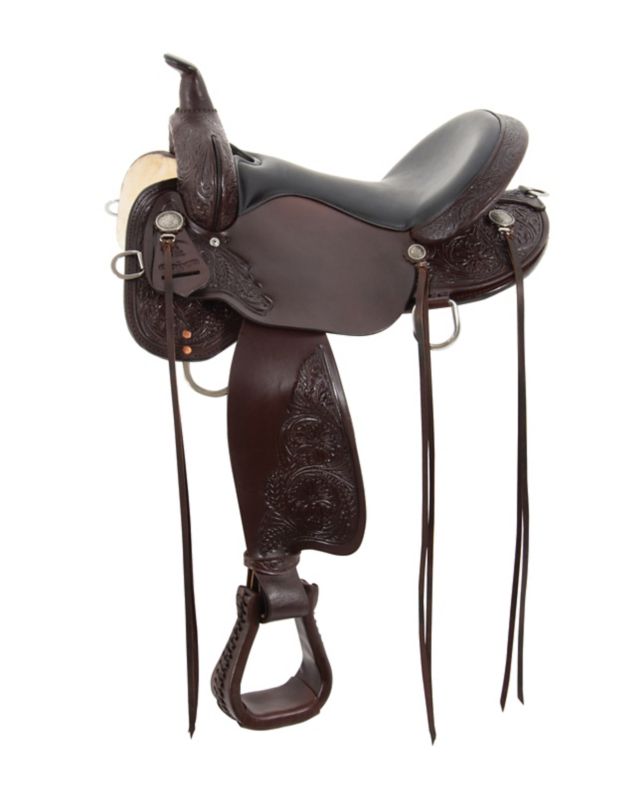 6864-1501-04 High Horse Mesquite Saddle 15 Reg Brown Walnut sku 6864-1501-04